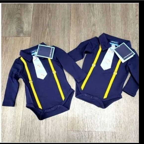 Andy & Evan Onesie ADORABLE Designer wear for Children - Picture 1 of 10